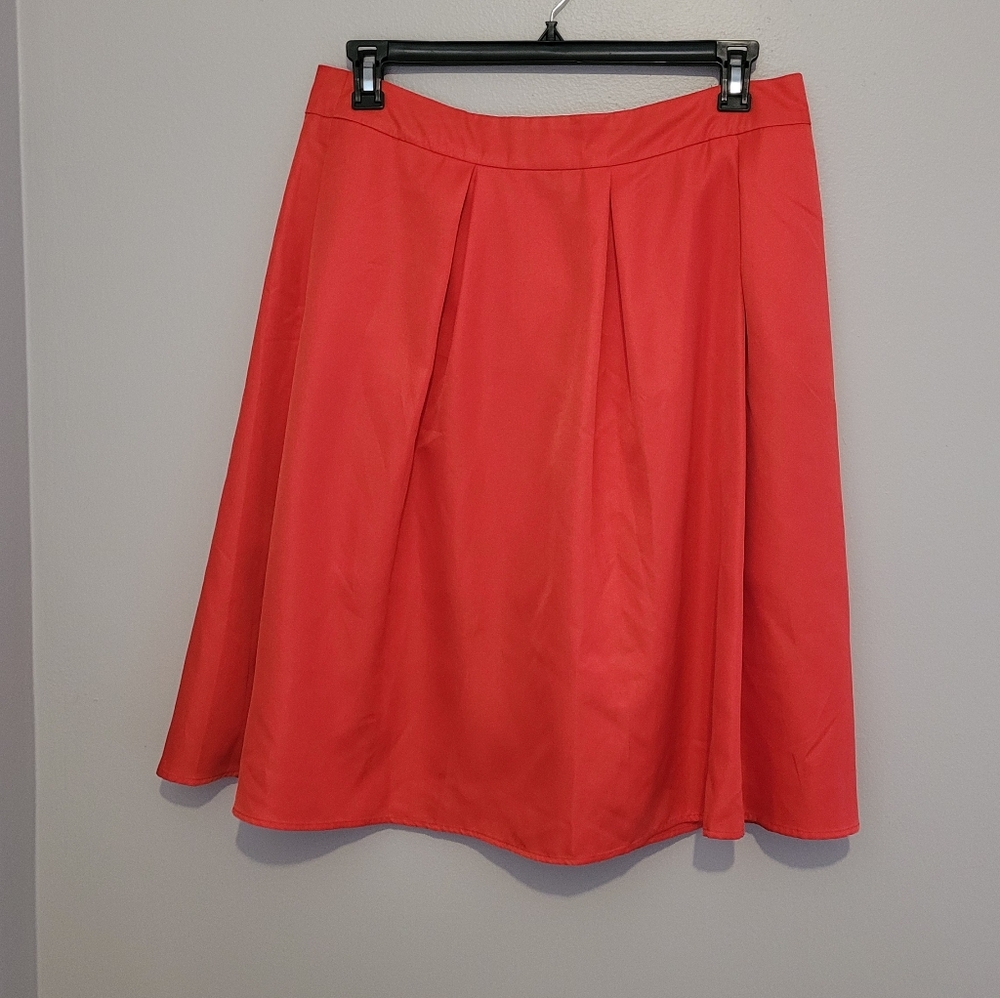 A Line Red Skirt